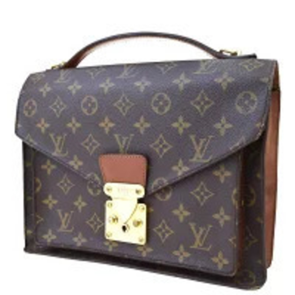 Louis Vuitton Monogram Monceau Bag Brown